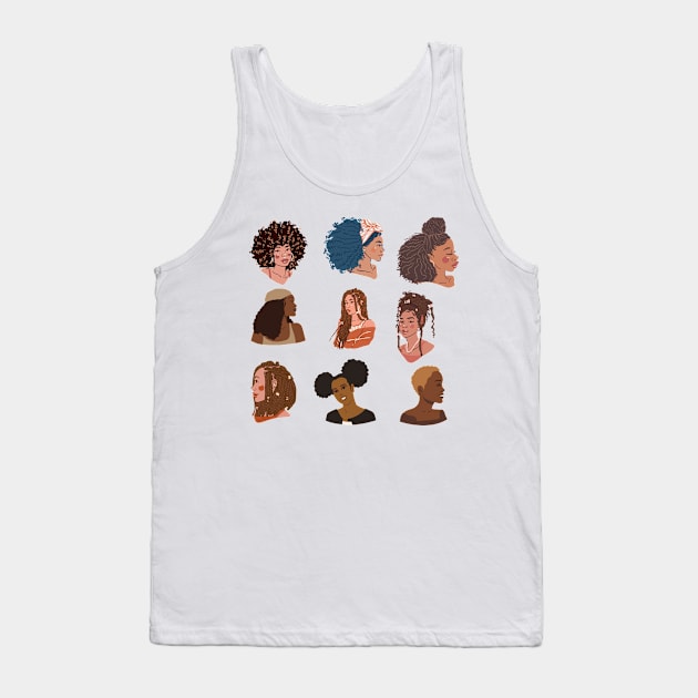 Black women glows differently sticker pack Tank Top by BRIJLA